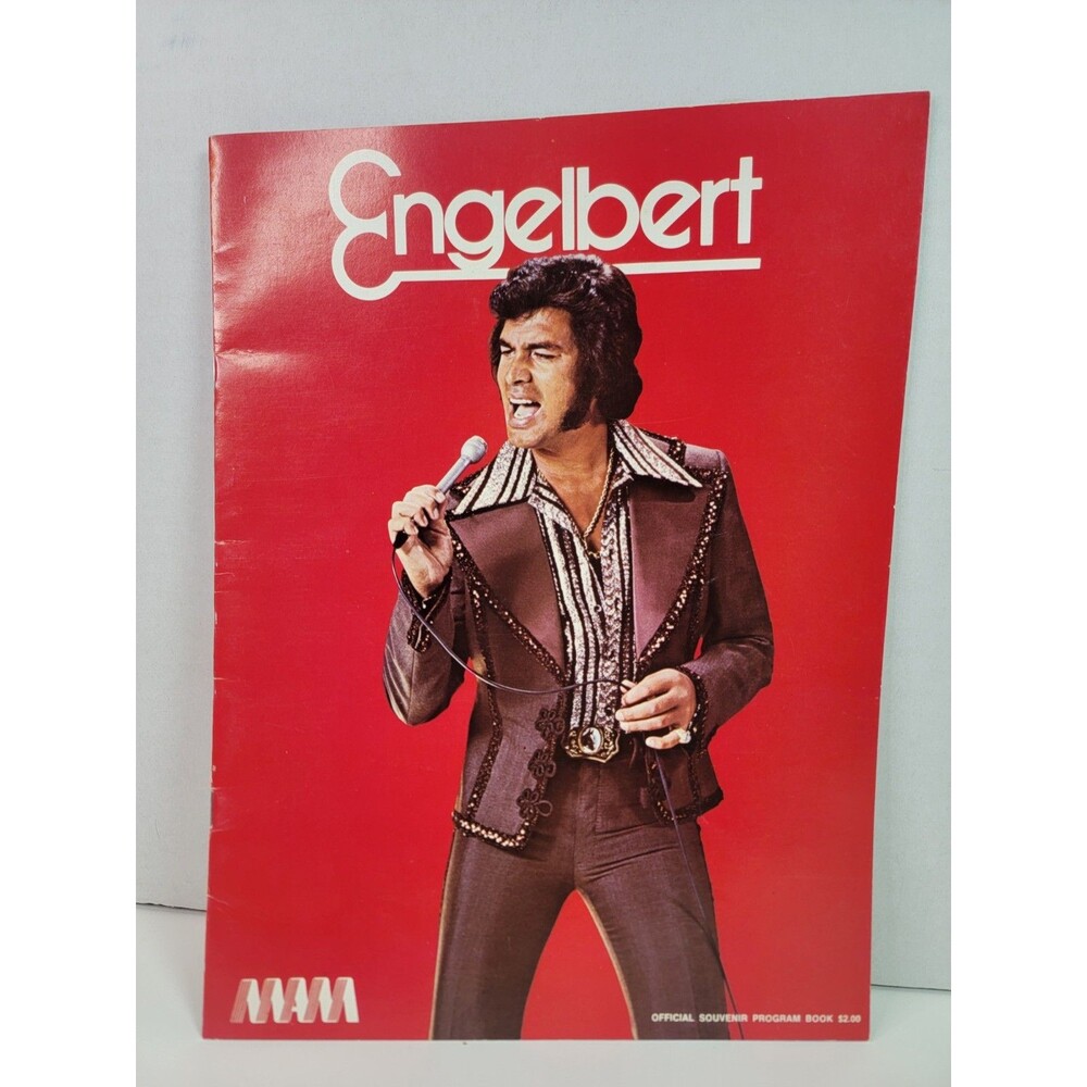 Vintage 1970s Engelbert Official Souvenir Program Book Concert